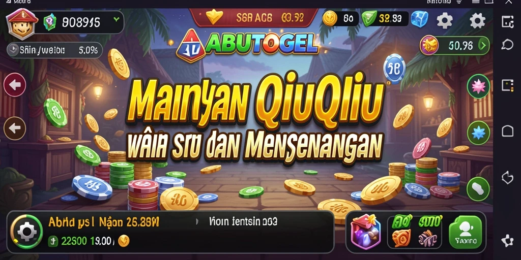 Tampilan gameplay seru ABUTOGEL dengan kartu QiuQiu.