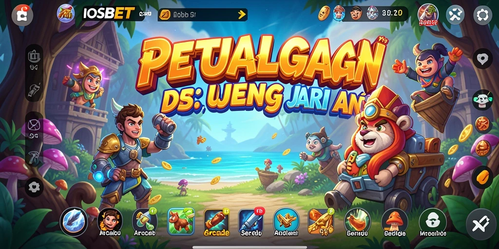 Screenshot gameplay IOSBET menampilkan aksi seru dalam permainan arcade.