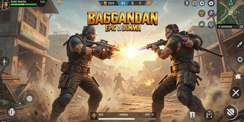 Tampilan seru saat pertarungan sengit di KAGANDAN.