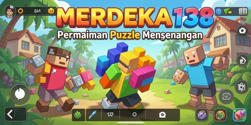Gameplay puzzle menarik di MERDEKA138 dengan tantangan seru.