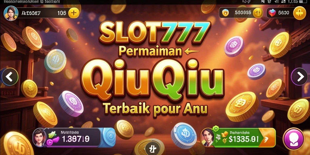 Tampilan gameplay seru SLOT777 dalam aksi QiuQiu.