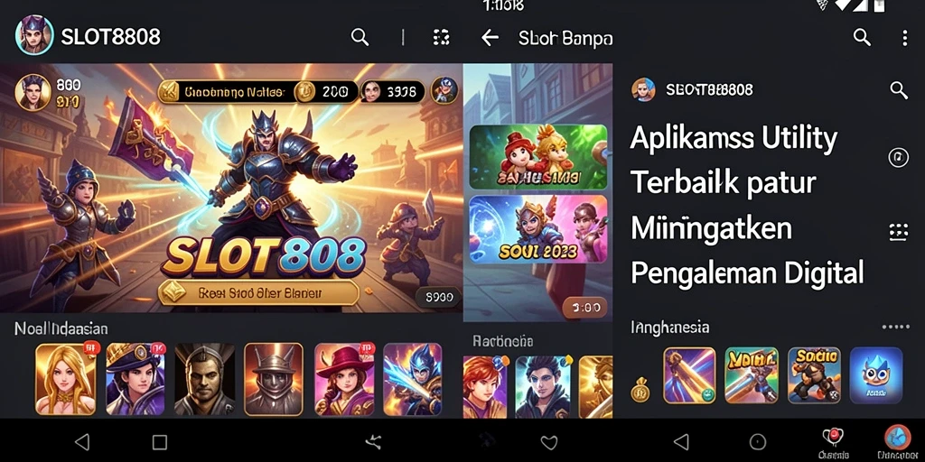 Tampilan utama SLOT8808 yang modern dan intuitif untuk pengguna.