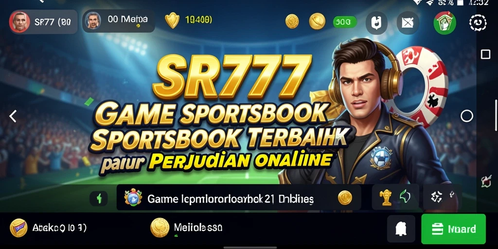 Tampilan interaktif gameplay SR777 dengan fitur taruhan olahraga.
