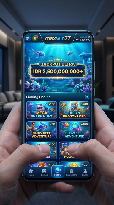 Tampilan utama aplikasi maxwin77 dengan berbagai pilihan aplikasi.