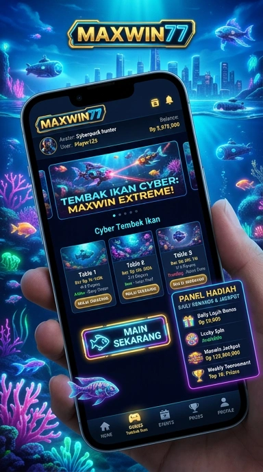 Menu navigasi intuitif di aplikasi maxwin77 untuk akses yang mudah.